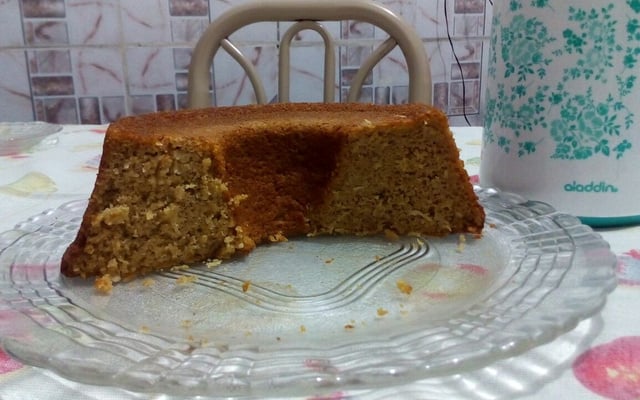 Bolo de milho sem trigo e açúcar