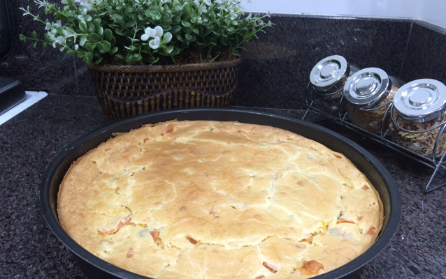 Torta de atum com brócolis