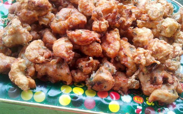 Delícia de frango ao molho âmbar (petisco)