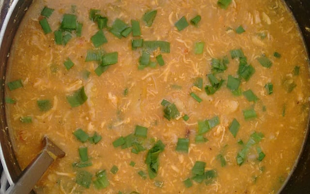 Sopa de banana verde