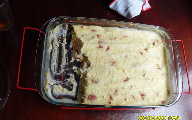 Escondidinho de salsicha