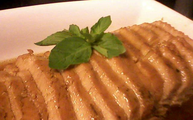 Lombo com vinho branco