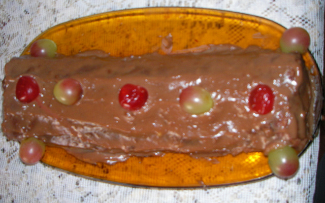 Rocambole de chocolate delícia