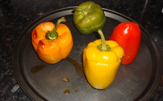 Pimentões recheados