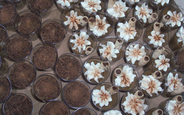 Brigadeiro cremoso de café no copinho