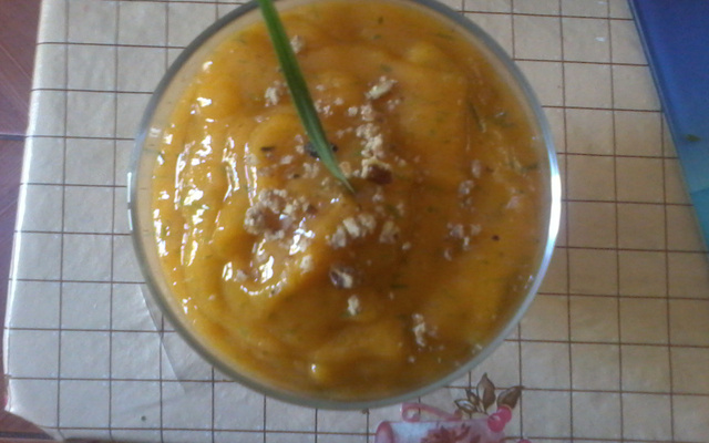 Sorvete natural de manga e mamão (detox)