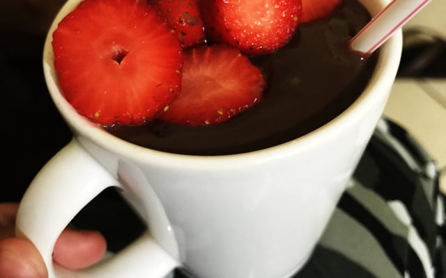 Chocolate quente sem creme de leite e leite condensado