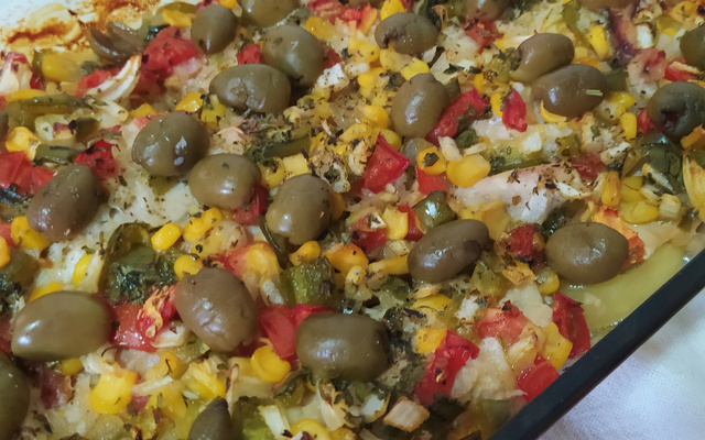 Filé de peixe assado no forno prático