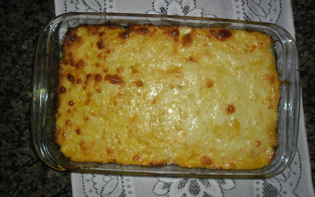 Frango com creme de milho