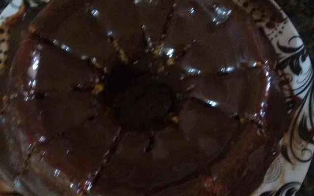 Bolo de cenoura com brigadeiro mole
