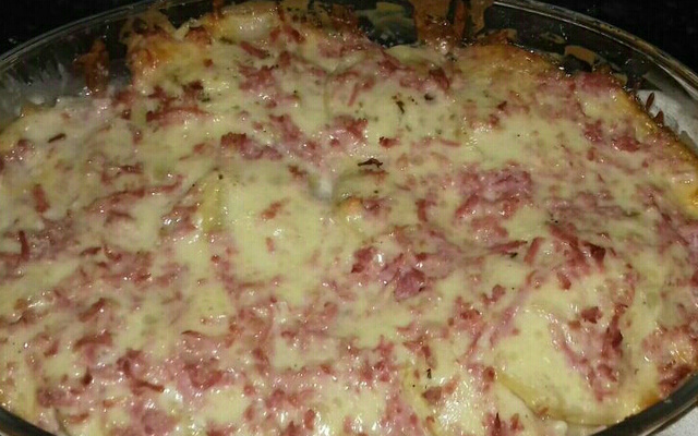 Batata assada com molho branco!