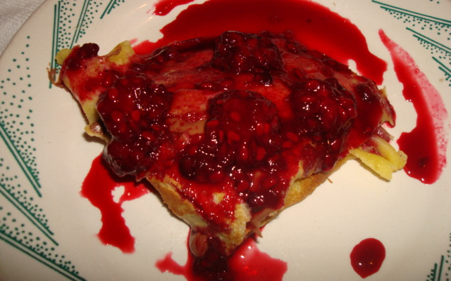 Crepe de Nutella e Frutas Vermelhas