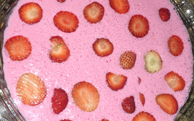 Mousse de morango