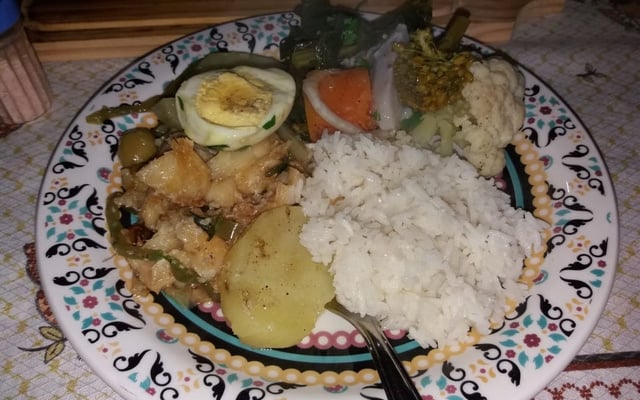 Bacalhau na panela de pedra