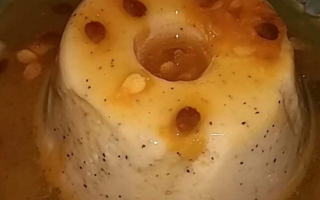 Mini pudim de maracujá