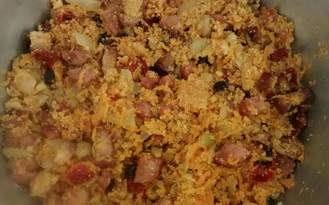 Arroz farofa divino para churrasco