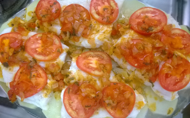 Filé de peixe de forno