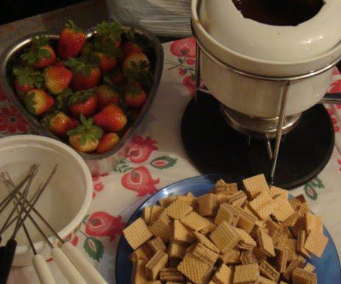 Fondue de chocolate fácil