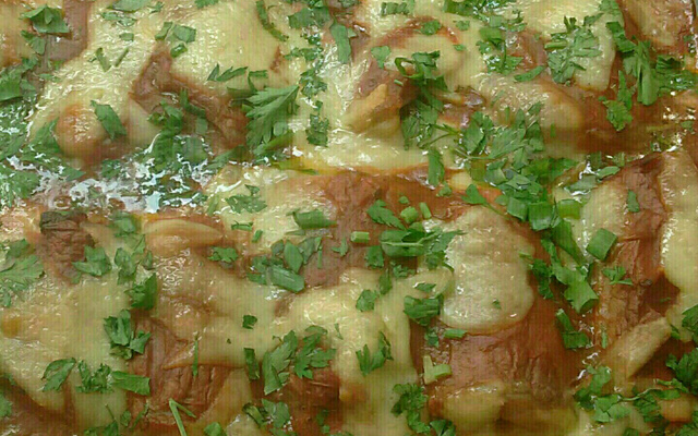 Bife á rolé de forno (diferente)