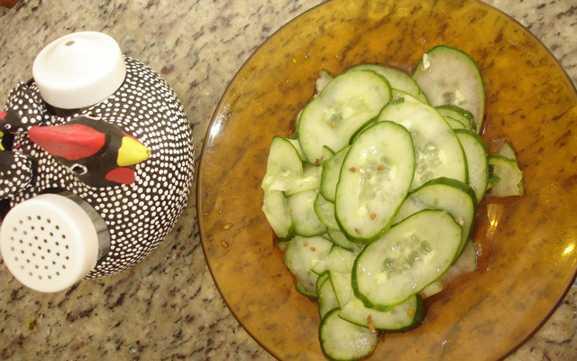 Salada sueca de pepino