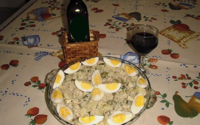 Salada de bacalhau delícia