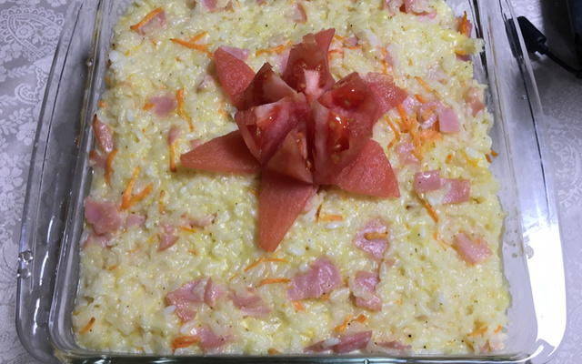 Arroz de forno diferente