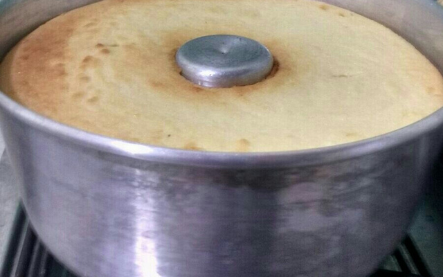 Bolo de mandioca congelada