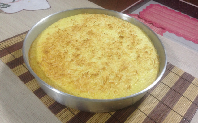 Bolo de Puba com Leite Condensado