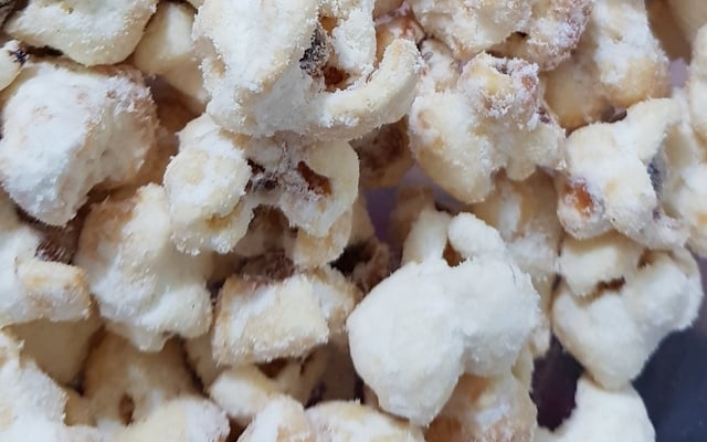 Pipoca doce com leite em pó