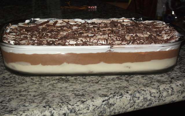 Pavê mousse de chocolate da Iva