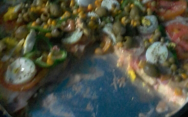 Pizza portuguesa de liquidificador