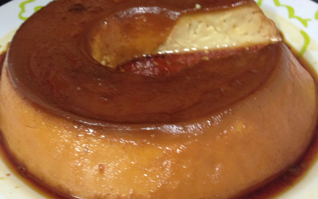 Pudím rápido na panela de pressão