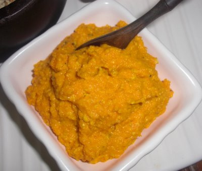 Patê de cenoura e queijo