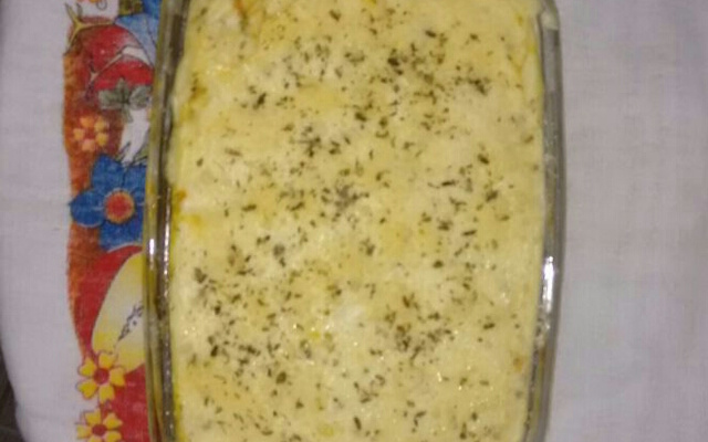 Escondidinho de frango com macaxeira