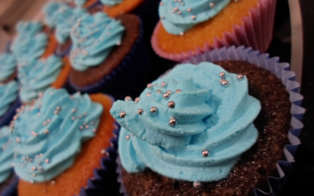 Cupcake de chocolate no micro-ondas