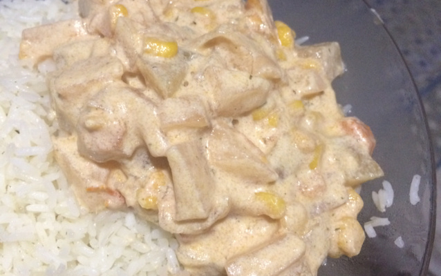 Estrogonofe de legumes vegetariano