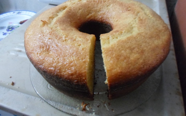 Bolo de fubá fofinho