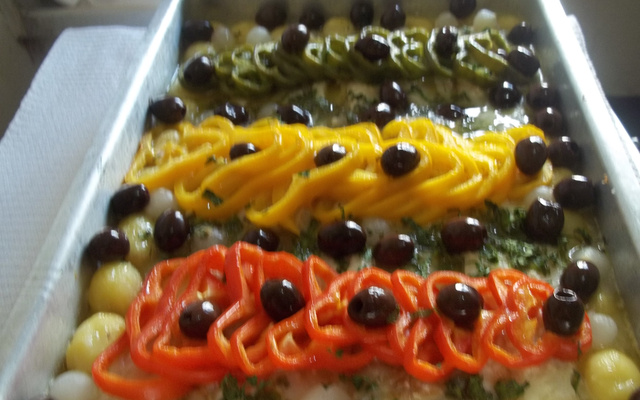 Lombo de bacalhau ao forno