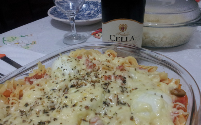 Macarrão sabor pizza