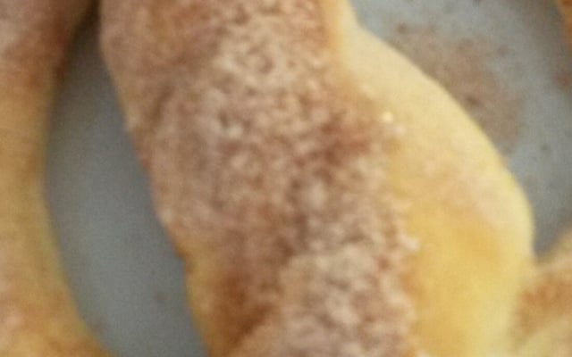 Pretzel de açúcar e canela