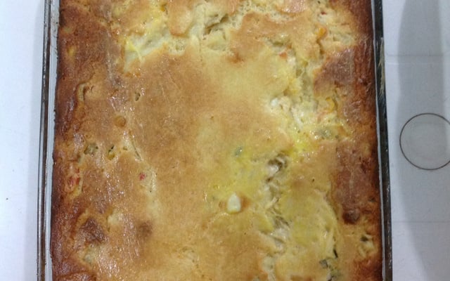 Torta de frango com palmito