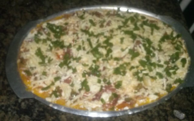 Lasanha de carne seca