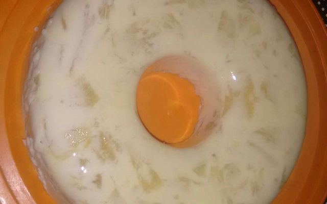 Sobremesa gelada de abacaxi