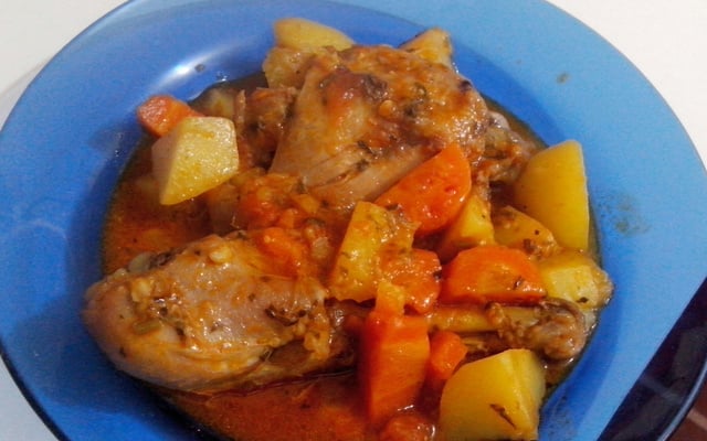 Frango congelado na pressão