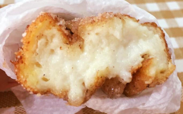 Rabanada com recheio de pudim