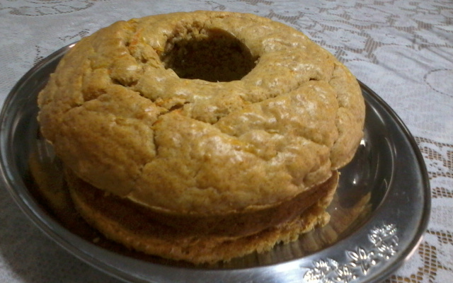 Bolo fofinho de cenoura diet