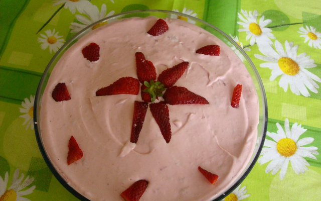 Torta de bolacha de morango