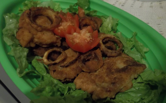 Filé de peixe empanado (crocante)