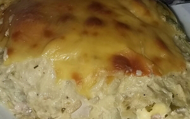 Lasanha de frango com espinafre