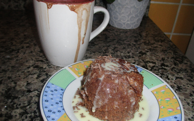 Bolo de caneca sem ovo